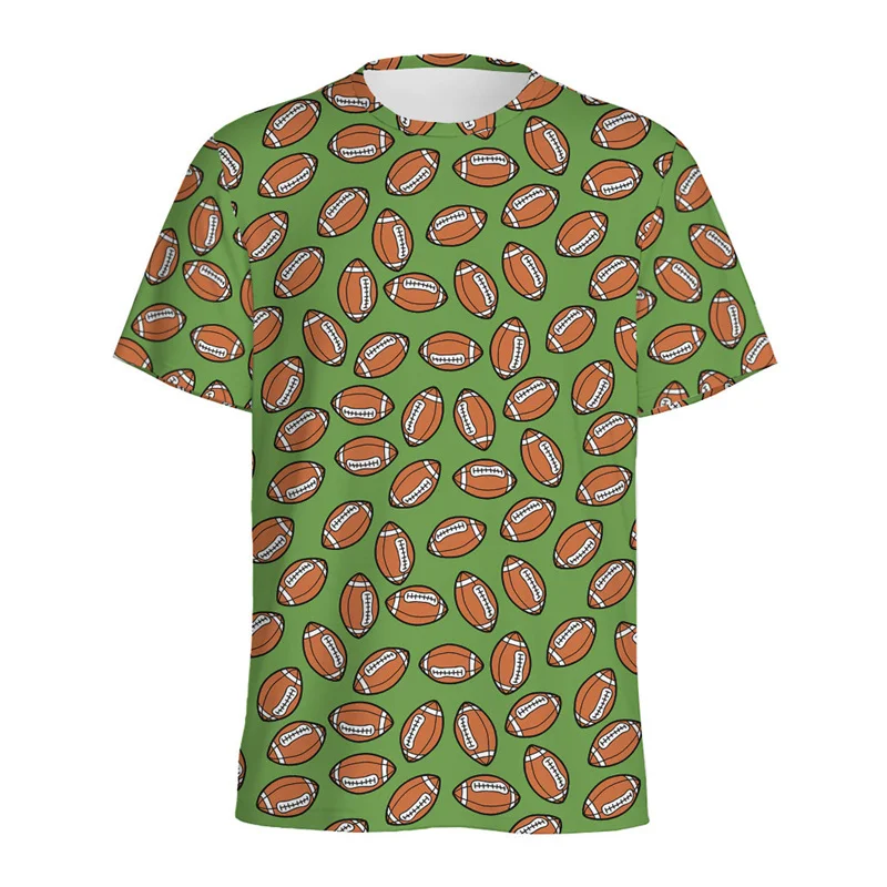 thumbnail image 1 of Camiseta con estampado de fútbol americano para hombre, camisetas con estampado 3D de fútbol, camisetas casuales de moda de verano con cuello redondo, camisetas holgadas de manga corta, ropa de calle, 1 of 5