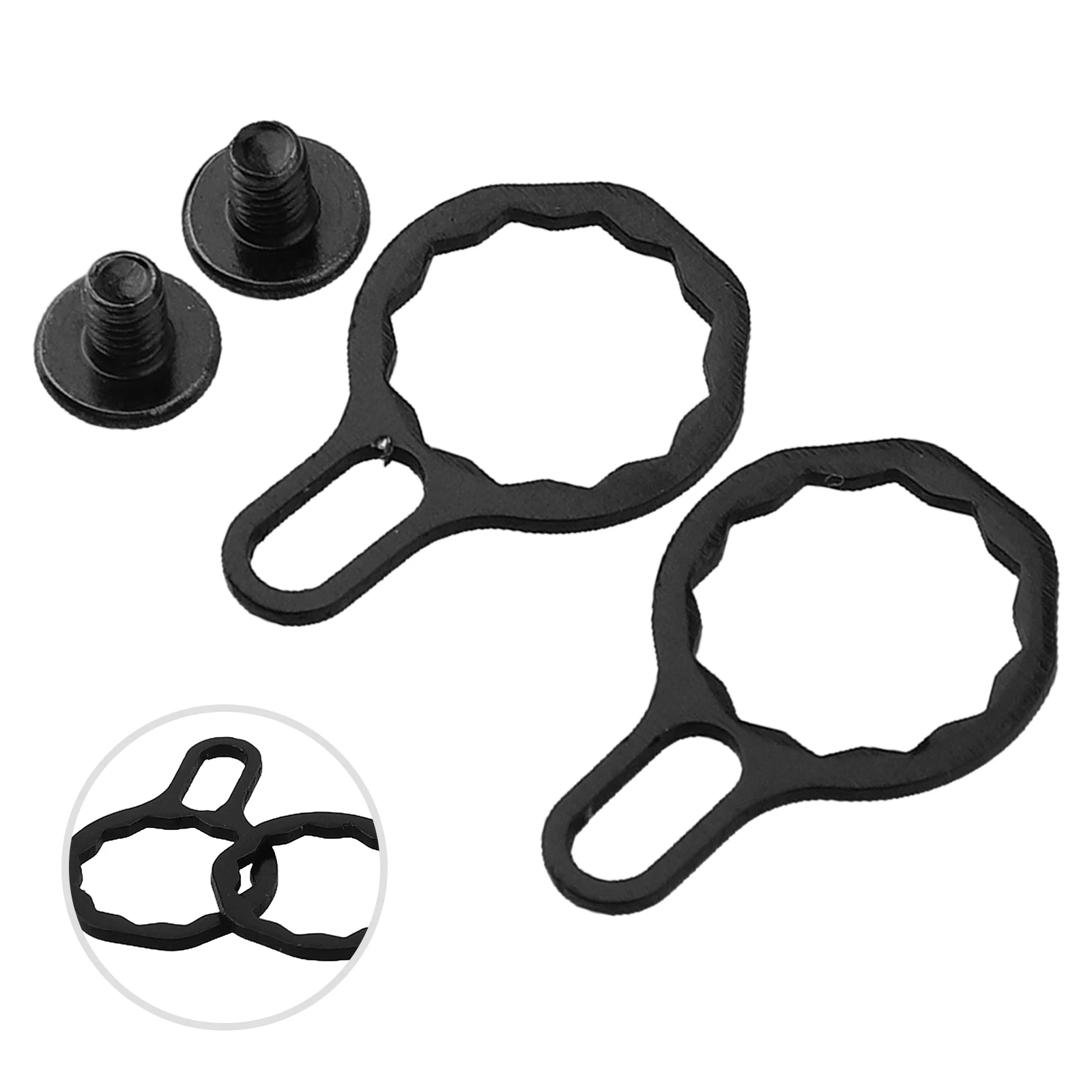 2 Stück Angelrollen-Sicherungsplatten-Schraubenmutter für A, D, S Marke P3 Angel-Tropfenrollen-Sicherungsplatten-Schraubenmutter – Detail 1