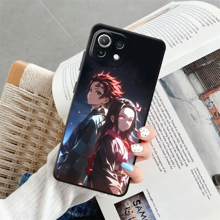 Black Soft Anime-Inspired Phone Cover Case - D-Demon S-Slayer Design