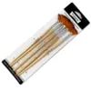 5pcs Fan Brush Set for Acrylic & Watercolor Painting - Nylon Bristles, Oil Paint Compatible 6