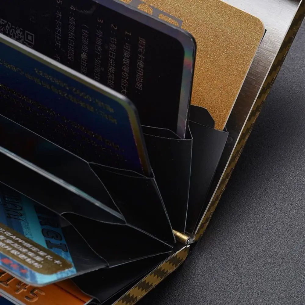 Sleek Anti-RFID Stainless Steel Wallet & Travel Cardholder