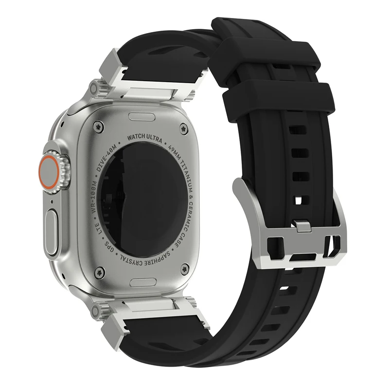 Titanium Color Sports Silicone Wristband