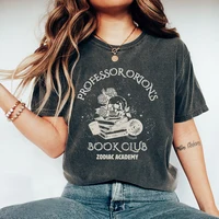 Vintage Retro Professor Orions Book Club Zodiac Academy Merch Shirt Gift for Book Lover Casual Y2K Top Daily Trendy Streetwear 1