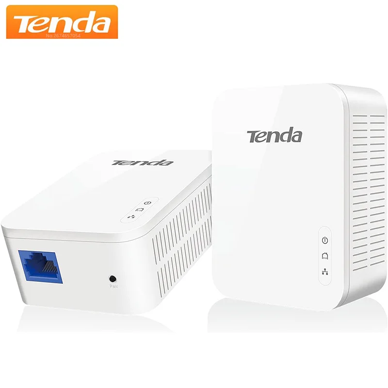 Tenda PH3 Powerline Starter Kit AV1000 Ethernet Adapter Gigabit Port Plug &Play for HD TV Online Gaming Wired Connection US Plug ethernet network adapter