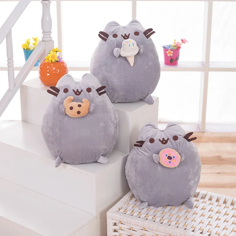 

24cm New Pusheen Cute Anime Plush Toys Kawaii Anime Figure Car Accessories Action Figure Cartoon Stuffed Doll Kids Birthday Gift