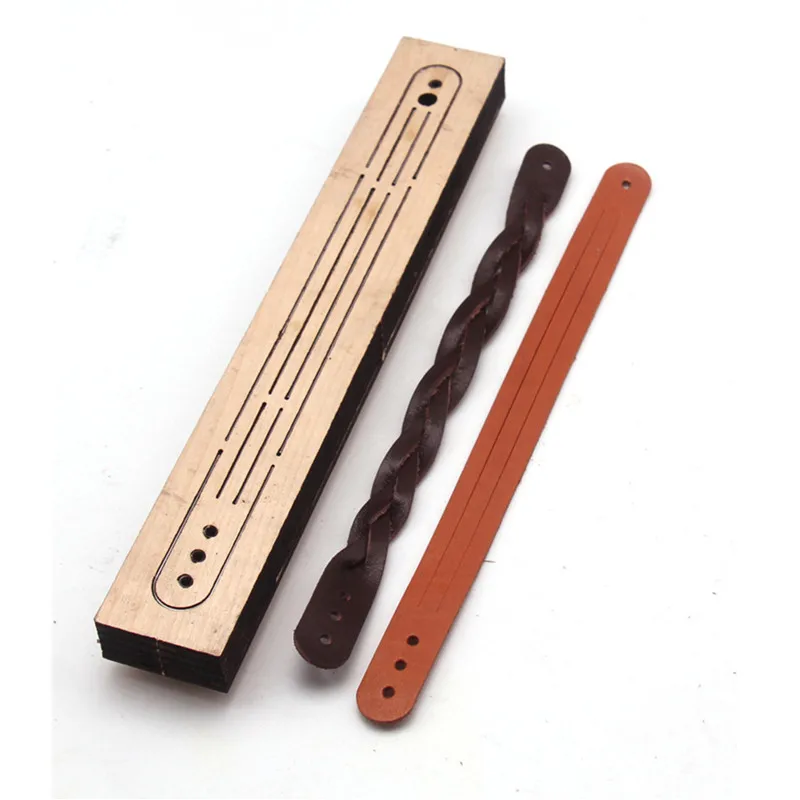 Description Picture 4 of itemWooden Die Cutting Japan Steel Blade Mould DIY leather Bracelet Punch Tool Knife Mould Leathercraft Tool set