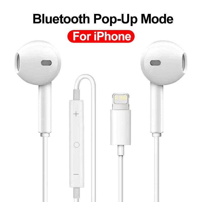 Auriculares con cable Bluetooth para Apple iPhone 15 Pro Max, auriculares  originales para iPhone 14, 13, 12, 11, X, XS, XR, 7, 8 Plus, accesorios para  teléfono