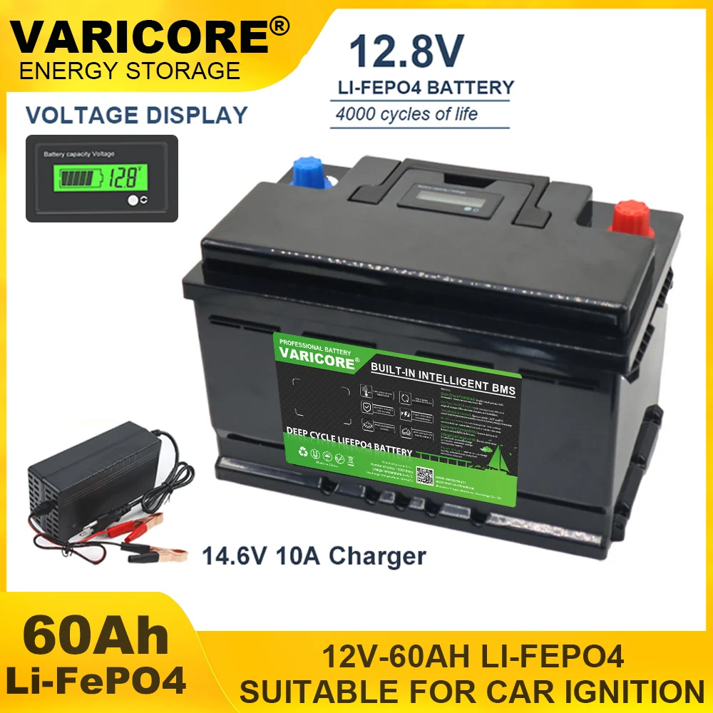 Rechargeable Lithium Batteries 12.8V 340ah 310ah 120AH LiFePO4 Battery 12V Lithium Iron Phosphate Batteries Cycles Touring car 14.6V Charger