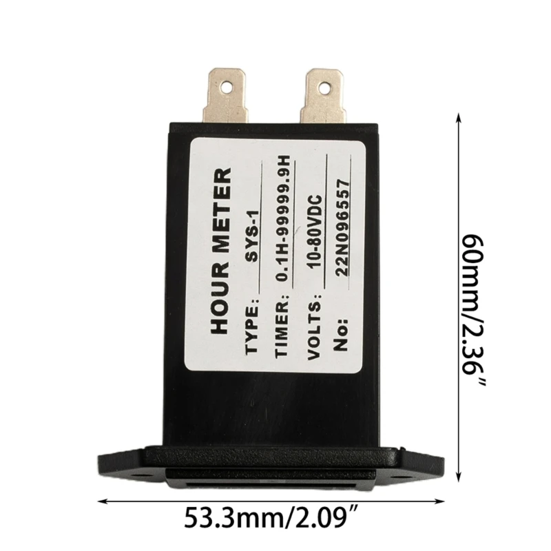 Engine Hour Meter Tractor-Diesel Engine LCD-Digital Hour Meter Rectangular Hourmeter Timer Counter