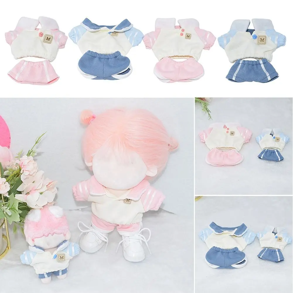 

Replacement Outfit Change Dressing Game Sweater Short Dolls Lapel Hoodies Set Dollhouse Accessories For 10/20cm Doll