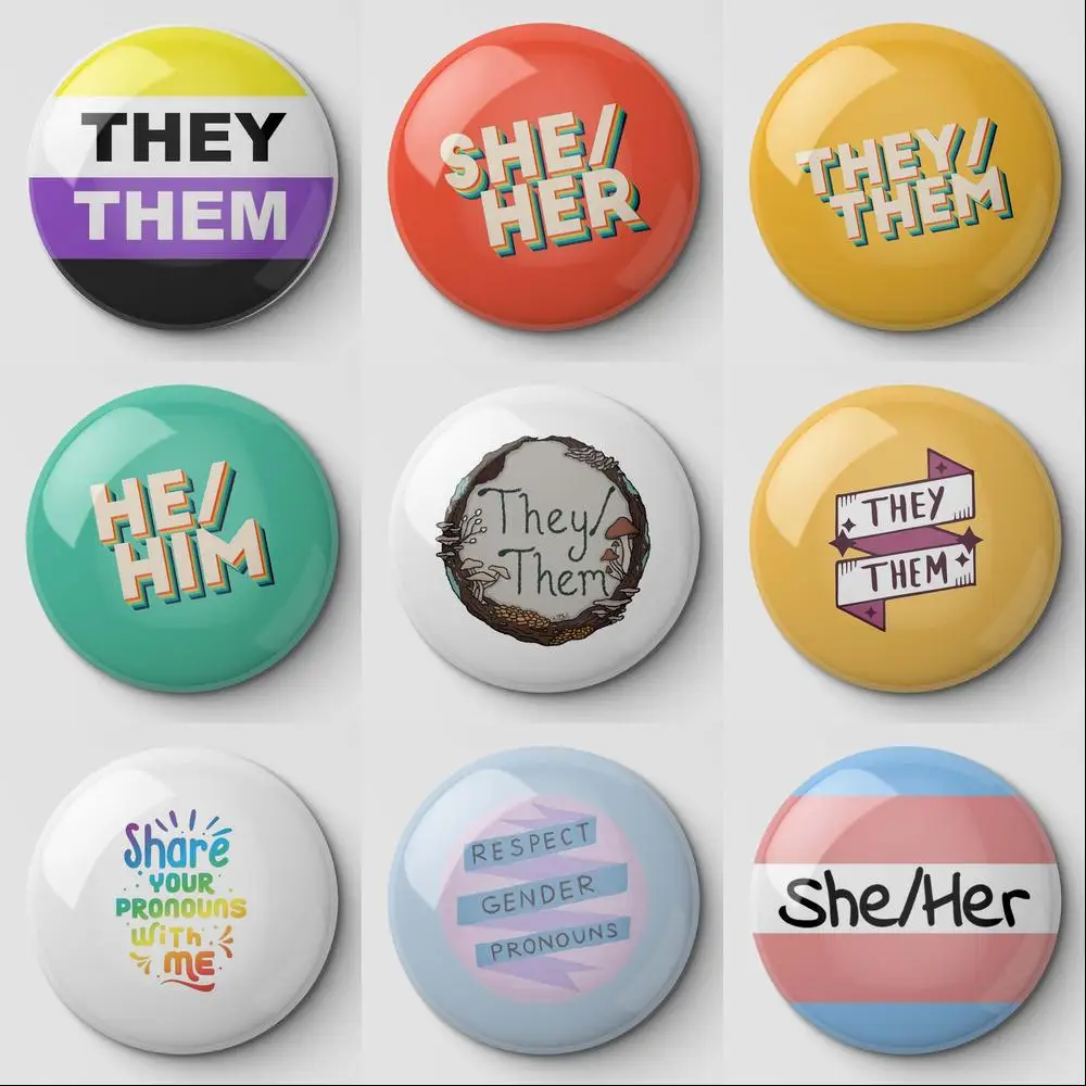 Pronouns Gender Non-Binary They Their Them Checklist 3d Illustration
