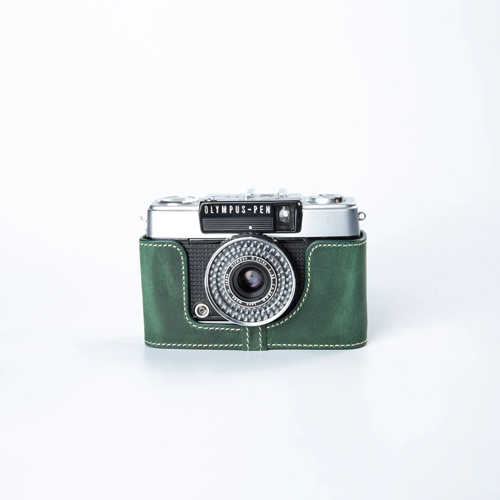 オリンパスペン EE-3/EE/EE-2 ケース本革ハーフカバーバッグケース