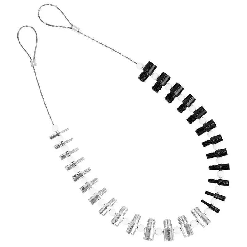 

Identifier Inch Metric Screw Accurate With Hanging Loop Inspection Tool Thread Checker Nut Bolt Durable 26 Specifications Tester