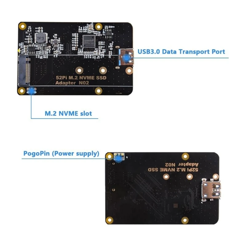 NVMe SSD Adapter forRaspberryPi 4 P0RC