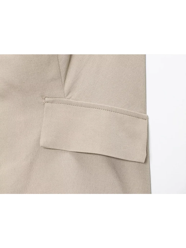 TFMLN Summer Elegant Vest Dress For Women Chic Patchwork Square Neck Sleeveless High Waist Splice Long Dress Fashion High Street