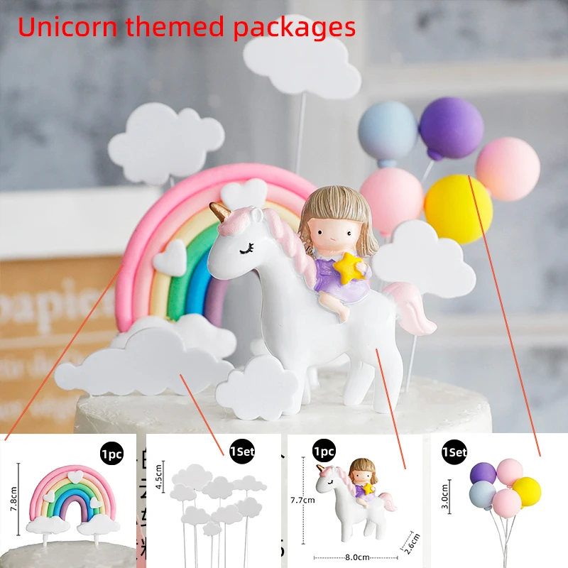 28 Topper Per Cupcake A Forma Di Unicorno – Decorazioni In Cartoncino Double Face Per Torte, Cupcake E Dessert, Per Feste Compleanno E Baby Shower