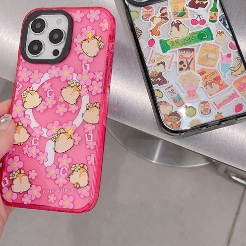 MagSafe Acrylic Cartoon Squirrel Phone Case Cover for IPhone 11 12 13 14 15 Pro Max Case for IPhone 15 Pro Max