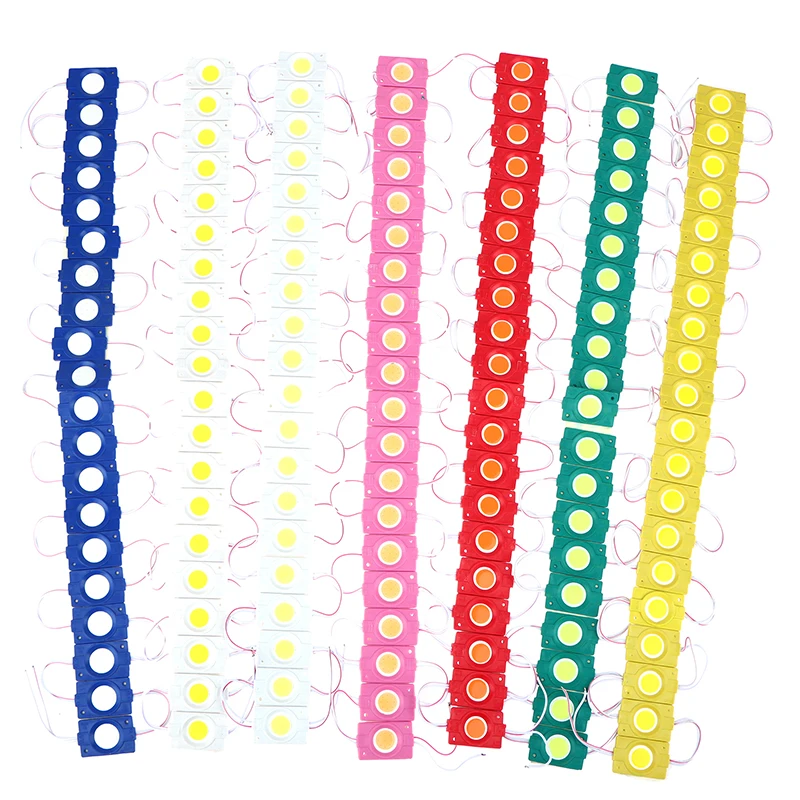 LED 모듈 COB 미니 LED 조명, 방수 광고 LED 패널, 디지털 사인, 따뜻한 화이트, 레드, 그린, 블루 백라이트, 12V, 20 개