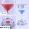 5/10/15/20/30/60 Minutes Mini Silver Lid Hourglass Children Do Homework Clean Teeth Timer Drop Proof Sand Clock Home Ornaments 4