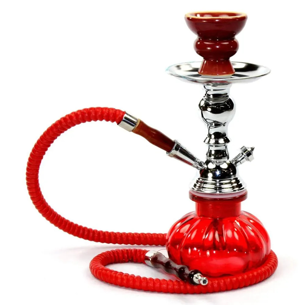 Arabian Hookah Large Double Hoses Portable Hookah, Shisha Hookah, Glass Hookah Travelling Shisha Set