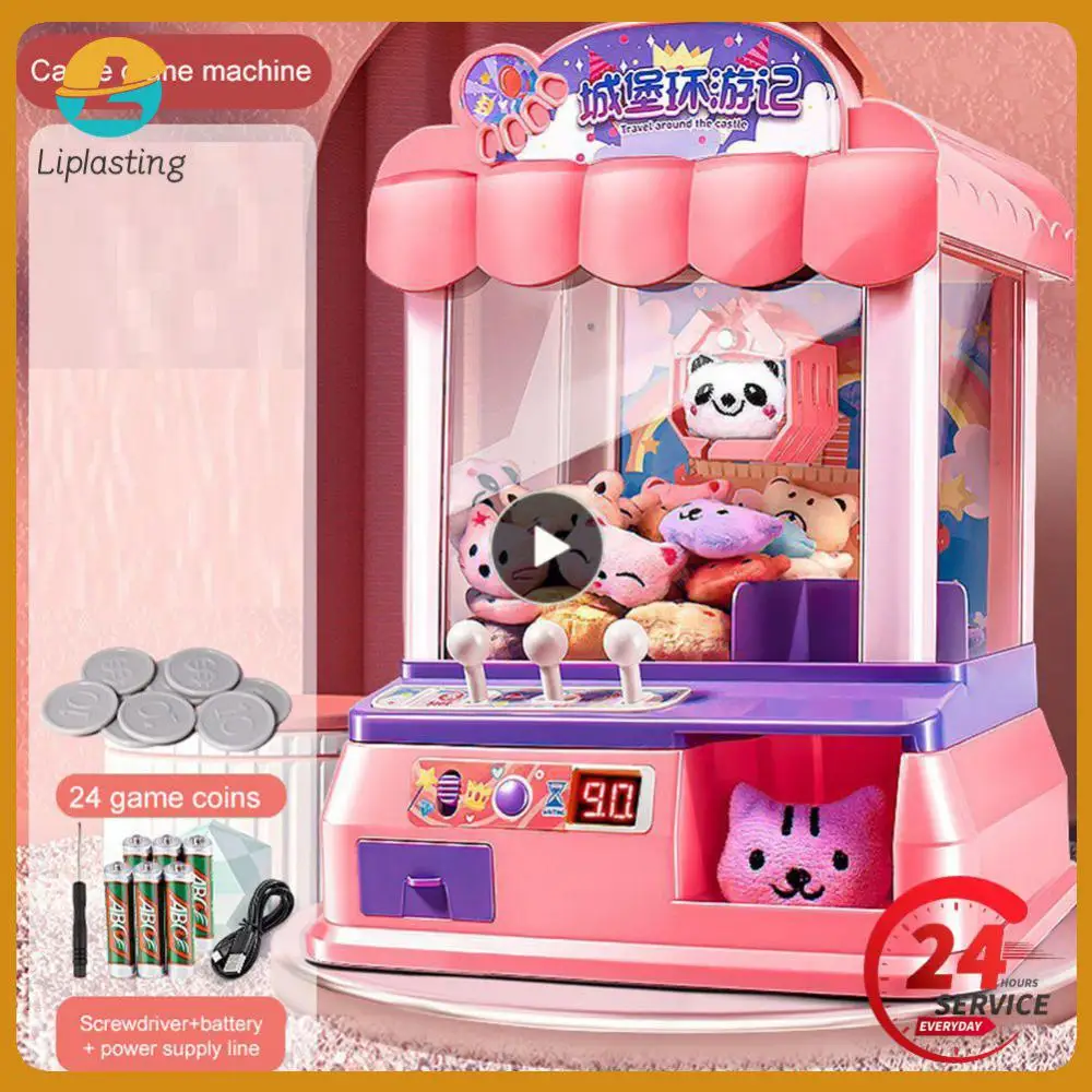 Kid Claw Machine Gashapon Peluche Dolls Mini Drawing Clip Machine Fairground Coin Arcade Game Crane Bambini 3 Anni