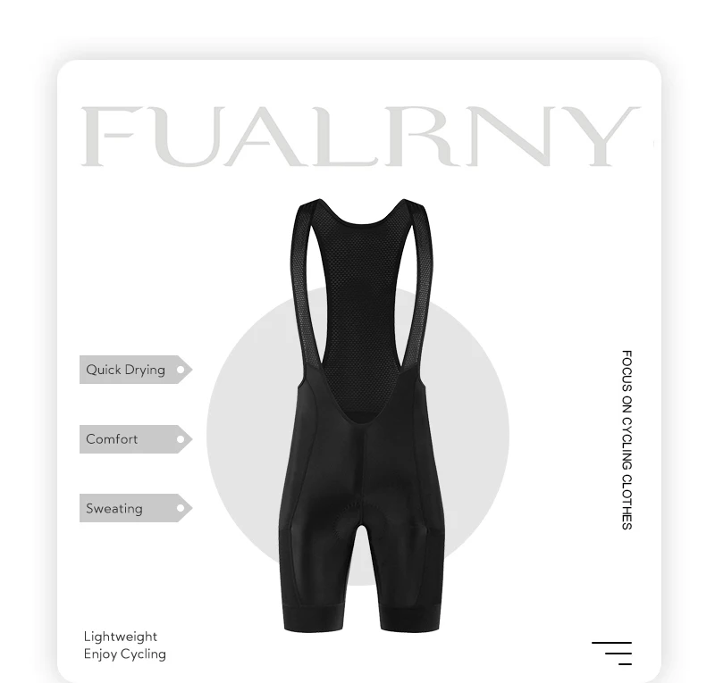 Description Picture 2 of item2024 Cycling Bib Shorts Mens 7H Italy Elastic Interface Pad Men's Cycling Shorts Pro Team Men Cycling Shorts 7CM Leg MTB