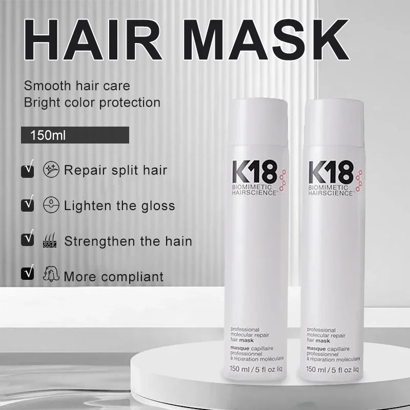 Hair Mask 150ml K18 Leave-in Molecular Hair Mask Original Repair Molecular Hair Damaged Dry Frizz 4-minute Care Moisturizing Treatment