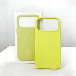 Premium Liquid Silicone Magnetic Case with Animated Charging Feature - iPhone Air (Fluorescent Yellow)