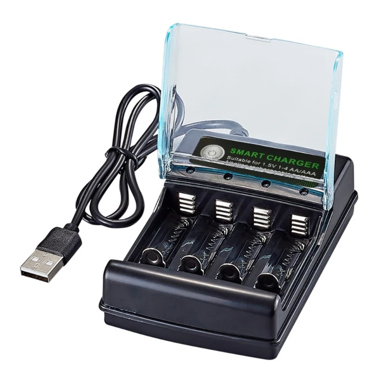 Advanced 4-Slot Alkaline Battery Charger with Smart Repair and Recycling Function