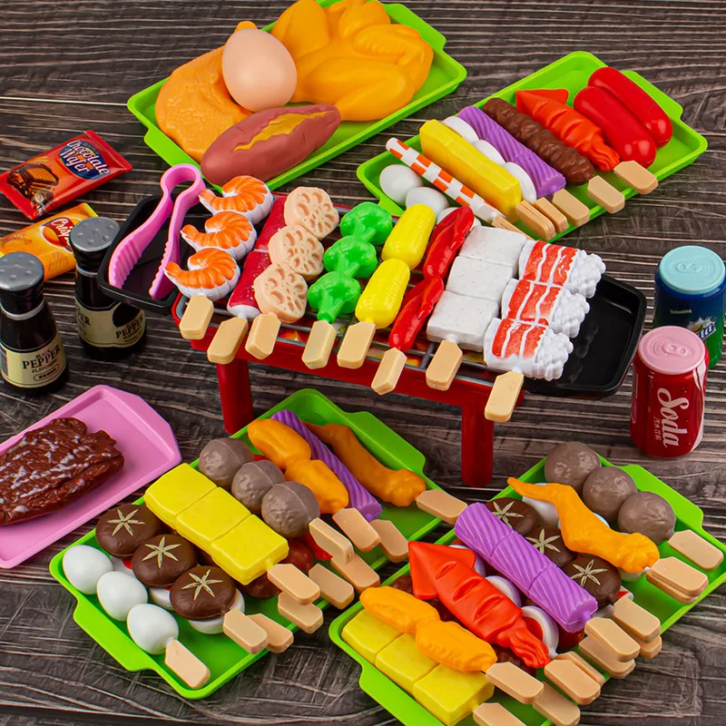 Brinquedo Simulação Infantil Para Churrasco Comida Simulação De Casa De Jogo