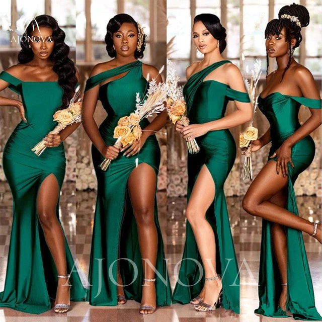 Sleeveless Emerald Green Floor Length Mermaid Long Bridesmaid Dresses,  WG549 | Green bridesmaid dresses, Mermaid bridesmaid dresses, Sweetheart bridesmaids  dresses