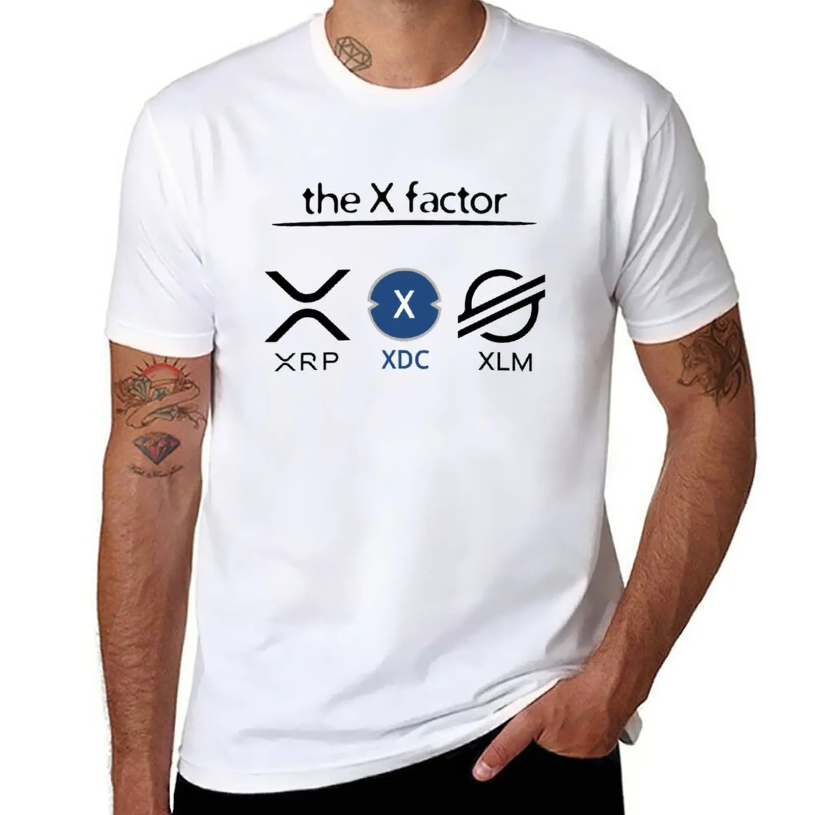 

The X Factor XLM XRP XDC T-Shirt quick drying sublime oversized t shirts for men