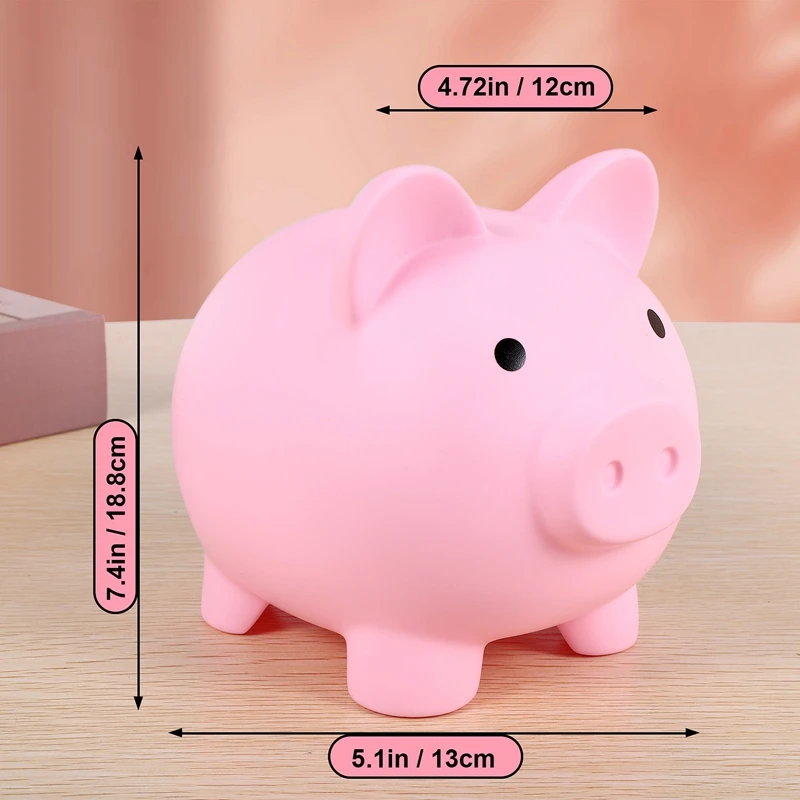 Hot Large Piggy Bank, Unbreakable Plastic Money Bank, Coin Bank For Girls And Boys, Practical Gifts For Birthday 6