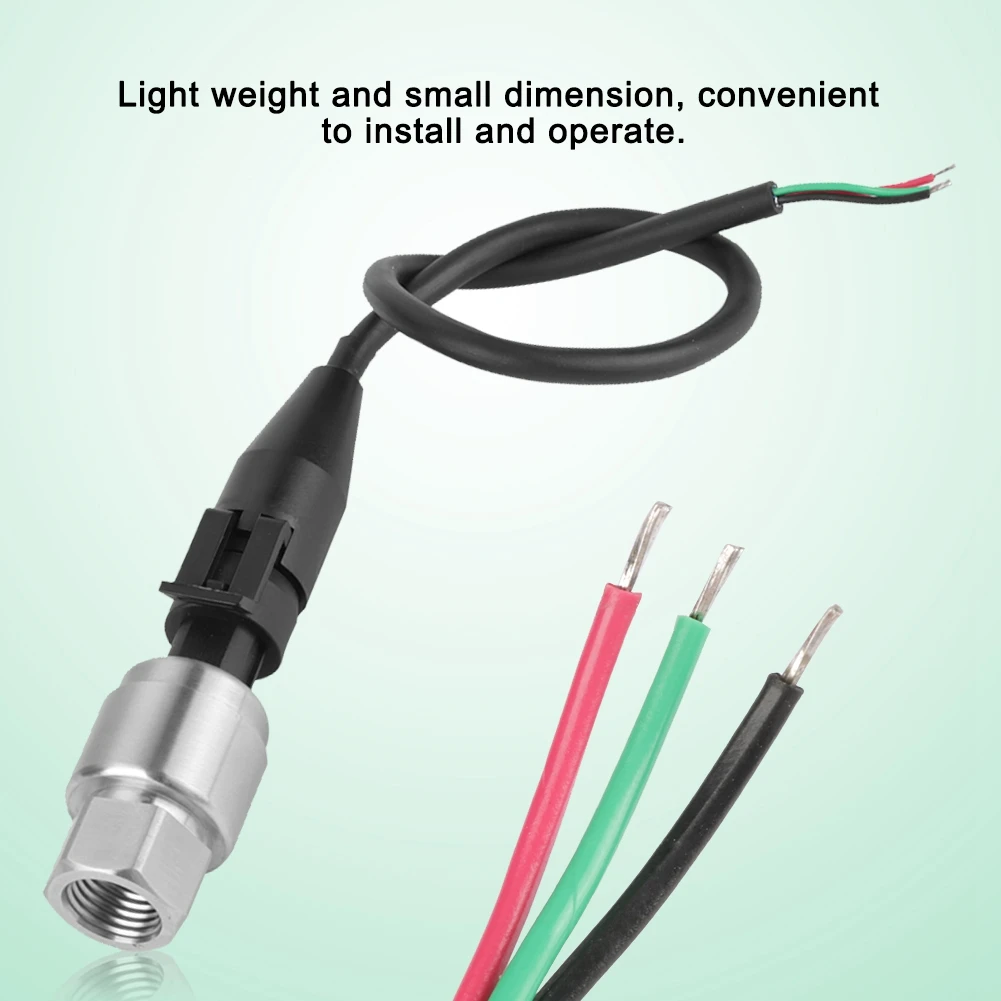 Transductor Presión 5V Salida Sensor De Presión De Acero Inoxidable - G1/4, 5V, 0-80PSI, Para Agua, Gas, Aceite Sensor Presion Acero Inoxidable