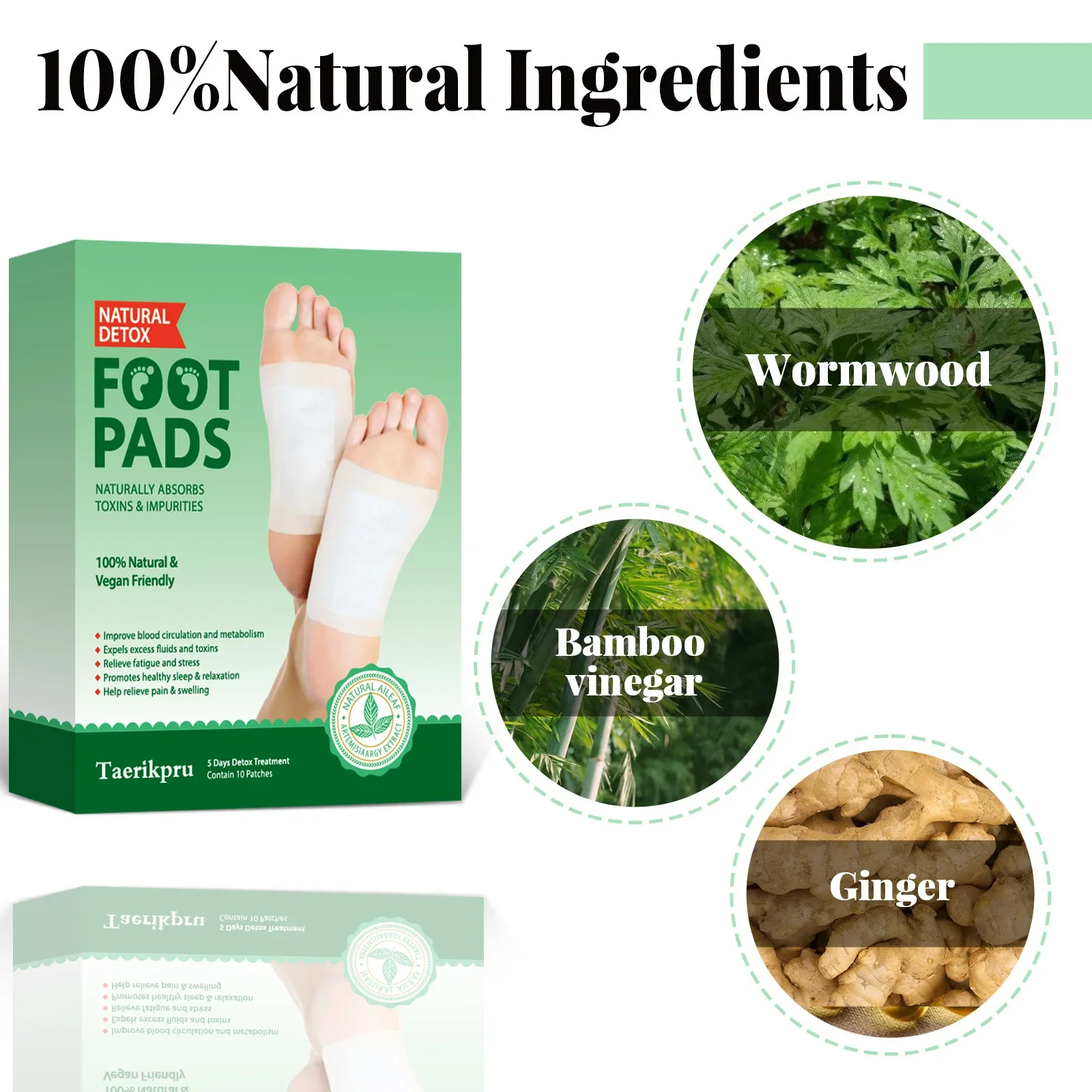 10Patches Foot Patches Stress Relief Feet Deep Sleep Herbal Detox Sticker Conditioning Body Relieve Stress Foot Care Tool