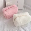 Fur Makeup Bags for Women Soft Travel Cosmetic Bag Organizer Case Young Lady Girls Make Up Case Necessaries 1 Pc Solid Handbags 1