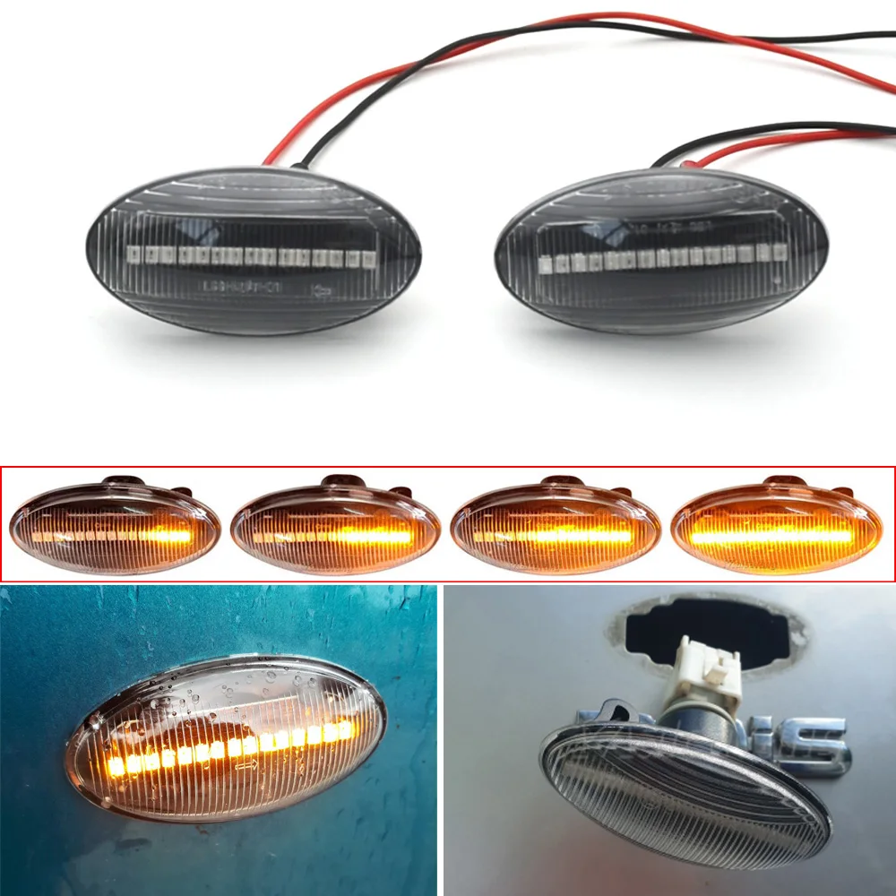 Feu de position latéral dynamique LED, clignotant, séquentiel, pour Suzuki  Jimny JB64W Sierra JB74W JB23W, 2 pièces