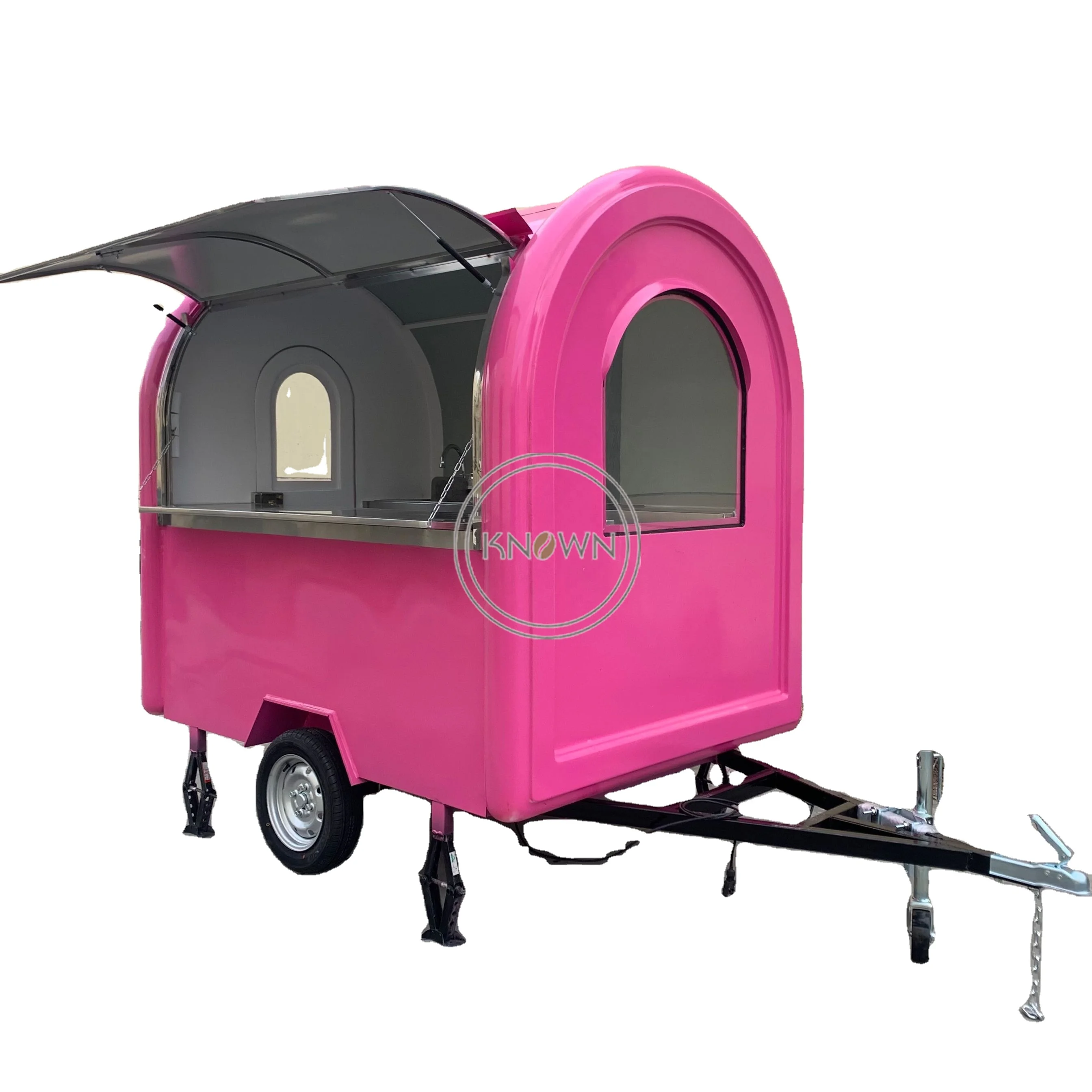 2023 Custom Food Trailers Food & Beverage Factory Mobile Bar Pizza Hot Dog Stand Coffee Cart custom custom supermarket beverage pos fluted paper showcase display rocks beer drinks up cardboard floor display shelves stan