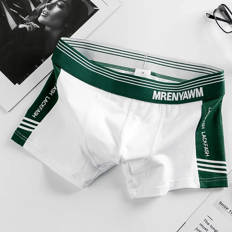 

Mens Cotton Underwear Fashion Letter Boxers Male Briefs Calzoncillos Hombre Panties Underpants Bokserki Meskie Sexy Boxer Shorts