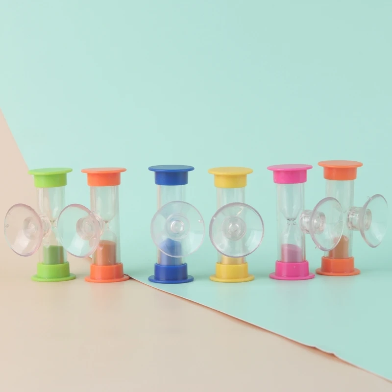 3Minute Suction Cup Hourglass Rotating Sandglass Timers Shower Decoration Funnel Teeth Brushing Sandy Clock Time Management