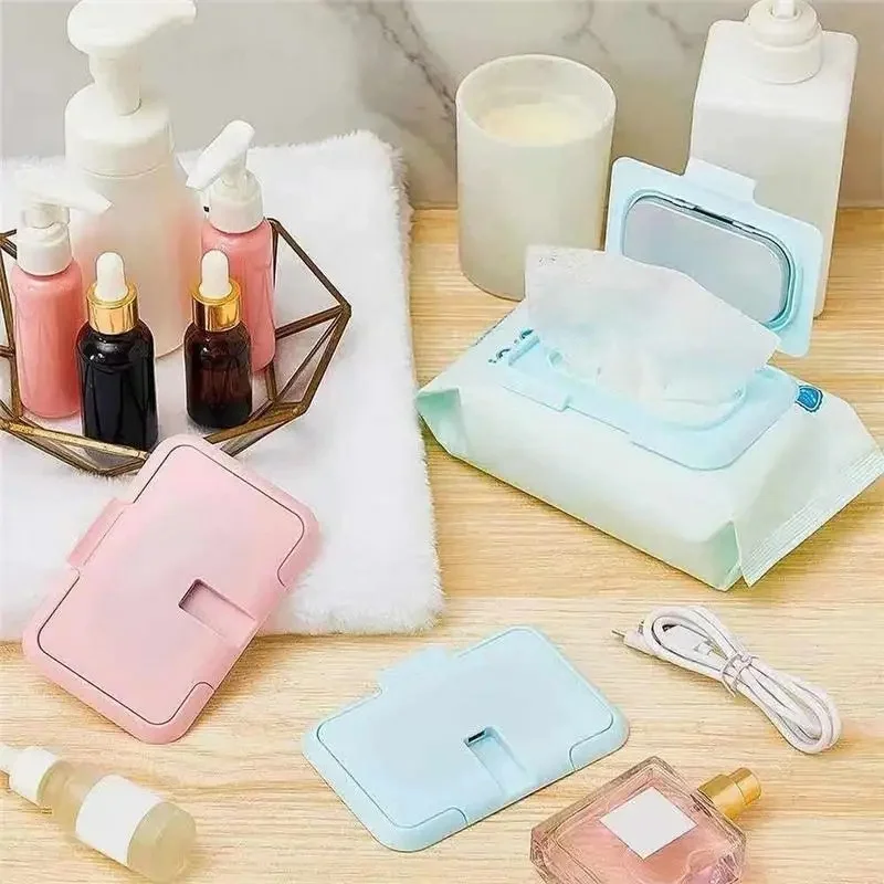 Portable Baby Wipes Heater Thermal Warm Wet Towel Dispenser USB Napkin Heating Box Cover Home Car Mini Tissue Paper Warmer