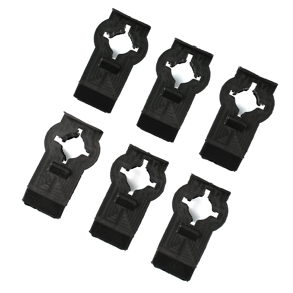 6pcs Window Regulator Clip Brackets Auto Vehicle Front Right Left Repair Bracket For BMW X5 E53 (2000-2006) 51338254781 6pcs window regulator clip brackets auto vehicle front right left repair bracket for bmw x5 e53 2000 2006 51338254781