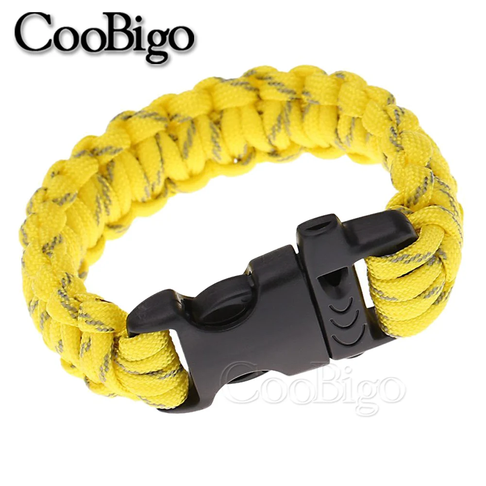 10pcs Plastic Whistle Buckles Paracord Bracelet Clasp Side Release Fastener  Outdoor Camp Backpack Emergency Survival Accessories