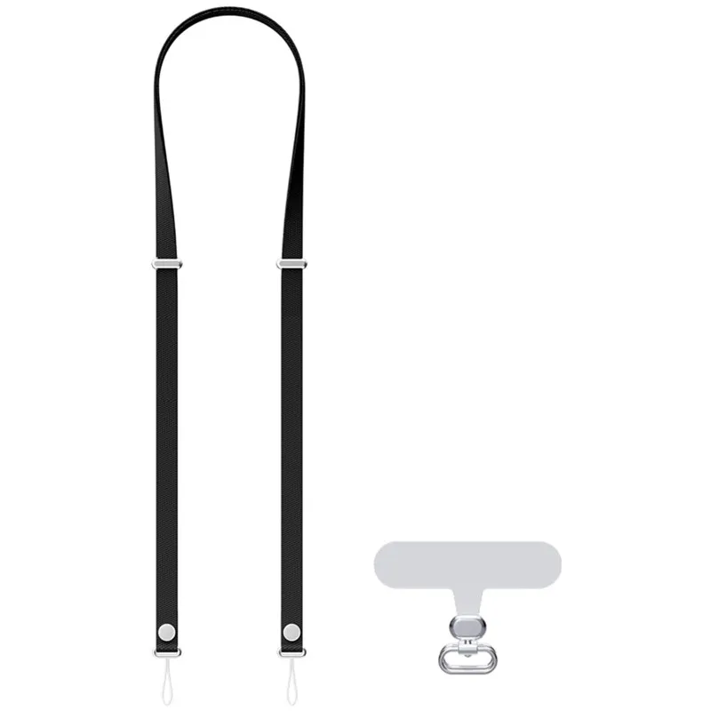 Magnetic Crossbody Phone Lanyard with Universal Clip and Woven Strap