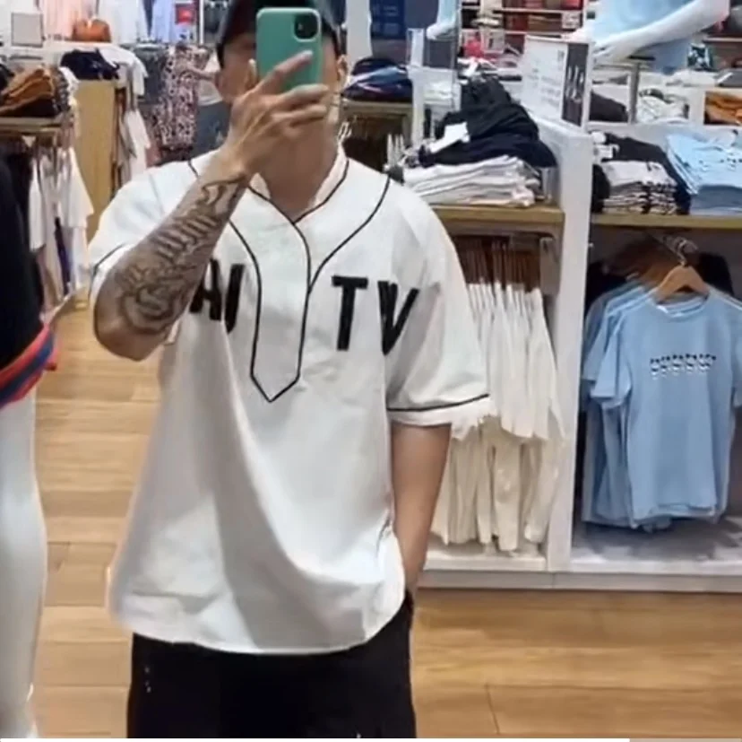 WTAPS New Summer T-shirt baseball t-shirt casual loose version of the  age-reducing sportswear simple men and women fashion