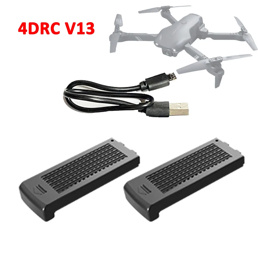 

4 ДРК V13 оригинальный аккумулятор USB зарядный кабель запасная часть RC Дрон Квадрокоптер 4D-V13 аксессуар