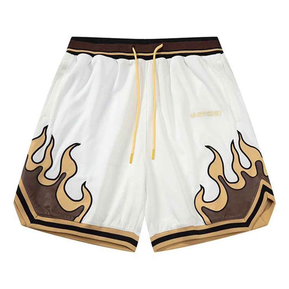 2024 New Fashion Trend American Mesh Casual Loose Shorts Quick-Drying Practical Training Sports Basketball Pants For Men