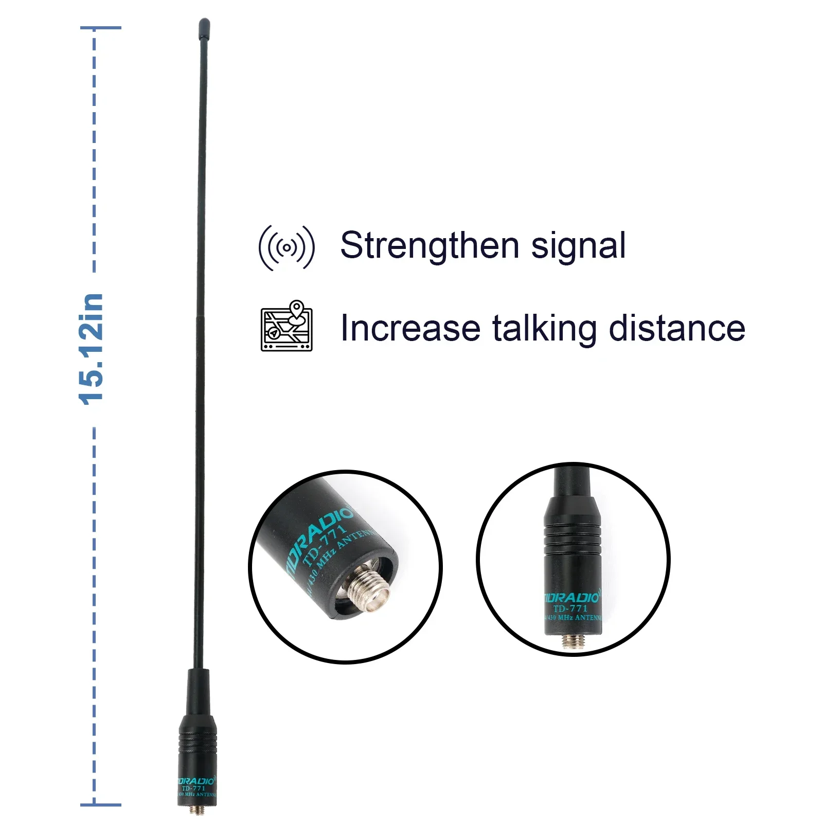 Walkie Talkie Antenna AM Antenna 771 H3 H8 for TIDRADIO radio antenna two way radio antenna