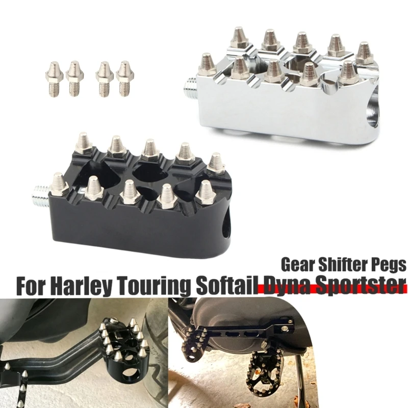 

Motorcycles Aluminium Alloy Shifter Pegs Pegs Rotatable Footrest Footpegs