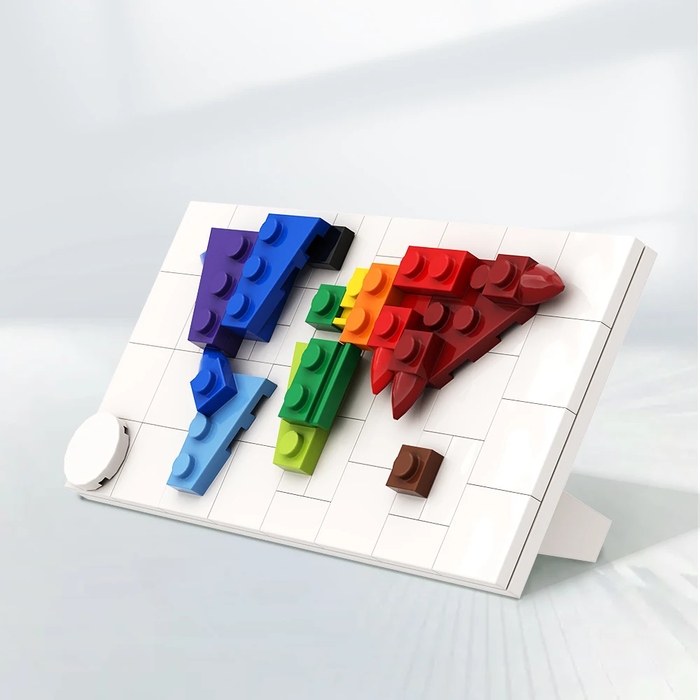 Moc Mini Map Toy Una Mappa In Miniatura Del Mondo Building Blocks Mappa Del Globo Mattoni Di Geografia Del Mondo Giocattolo Educativo Fai Da Te Per Re